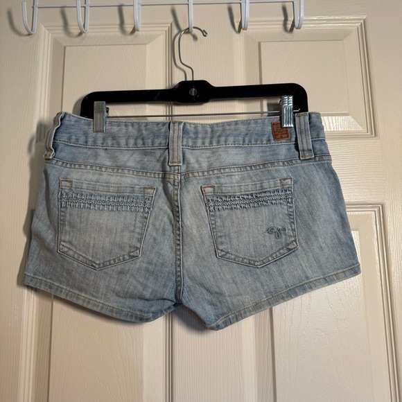 Guess Women's Blue Stretch Denim Jean Shorts - Picture 3 of 10